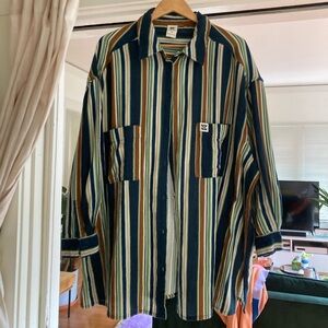 Lucy and Yak over shirt striped unisex XL